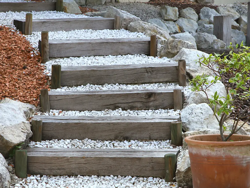 Aménagement d'un escalier de jardin par un professionnel Aménagement d'un escalier de jardin par un professionnel