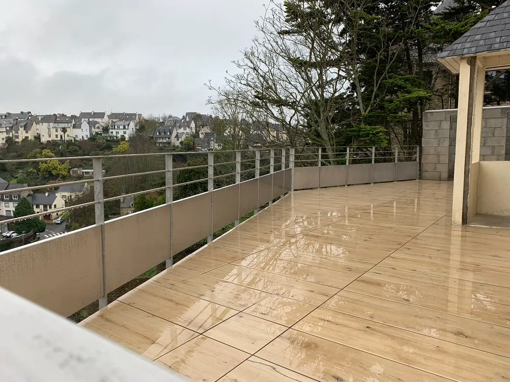 Aménagement d'une terrasse de toit à Saint-Brieuc