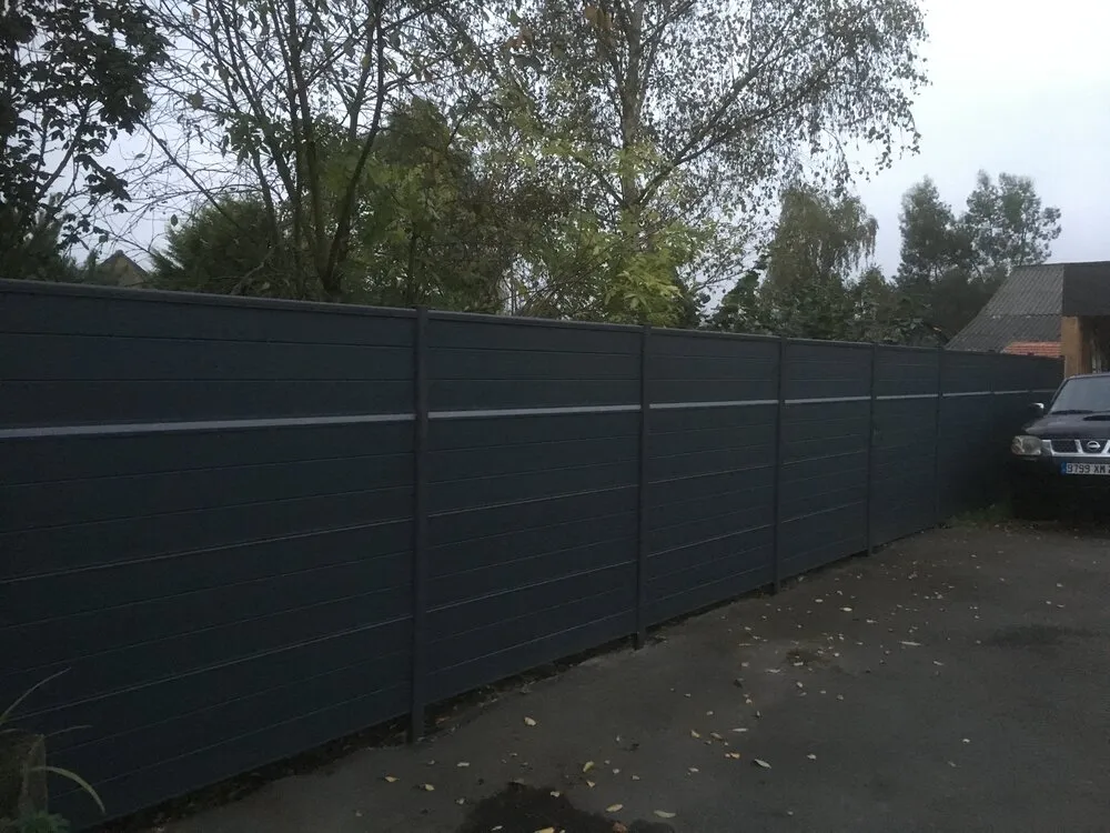 Pose d'une clôture avec éclairage LED intégré à Saint-Brieuc