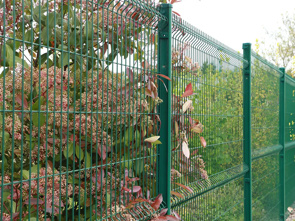 Exemple de clôture grillagée créée par un professionnel