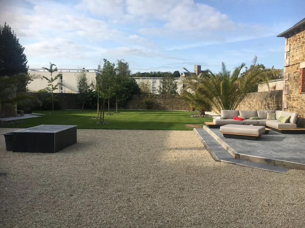 Création d'une cour en graviers avec Eccogravel à Lamballe