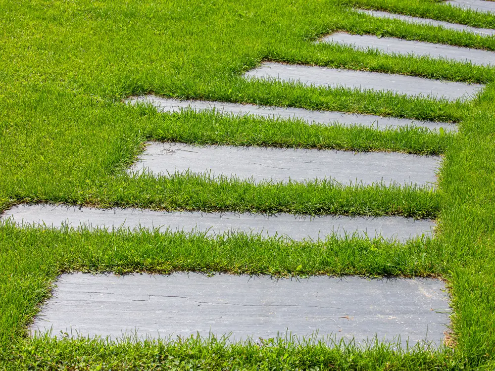 Création de pas japonais dans un jardin