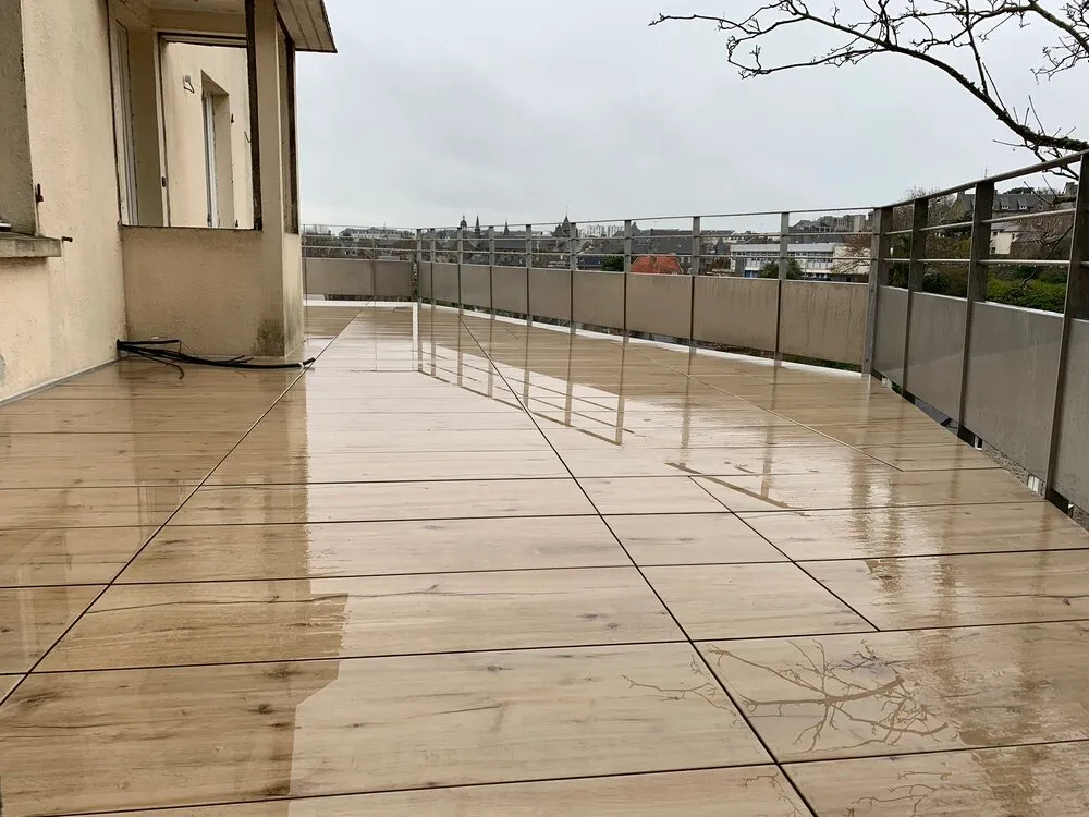 Création d'une terrasse de toit à Saint-Brieuc