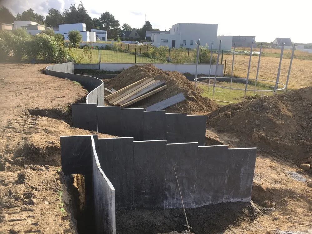 Réalisation d'un engazonnement à Pléneuf-Val-André