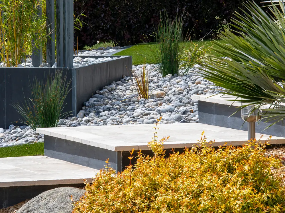 Marches d'escalier de jardin créées par un paysagiste Marches d'escalier de jardin créées par un paysagiste