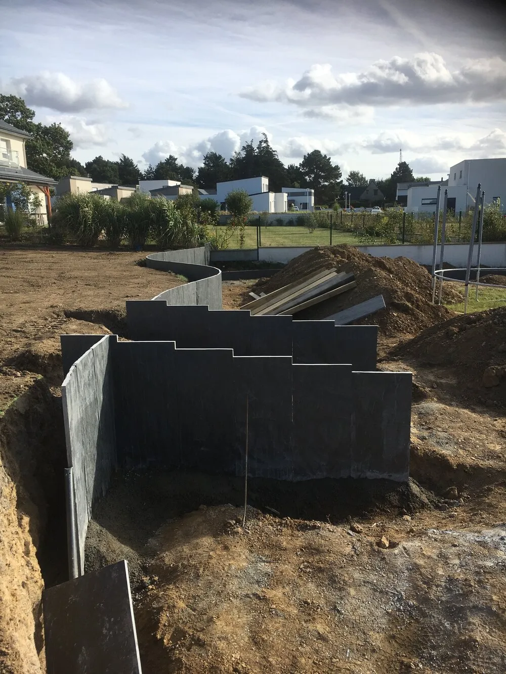 Réalisation d'un escalier de jardin à Pléneuf-Val-André